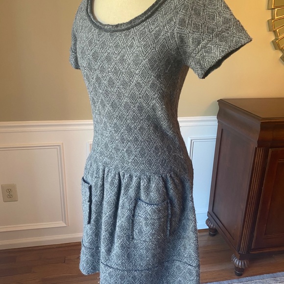 Anthropologie - Wool Grey Dress w/ Pockets - XS - Picture 2 of 5